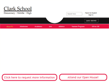 Tablet Screenshot of clarkschool.com